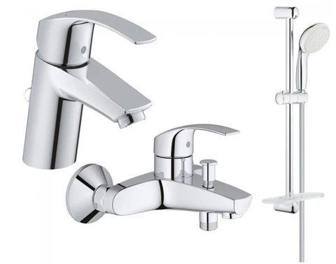 Набір змішувачів для ванни 3 в 1 Eurosmart (123238S), Grohe 123238S  фото