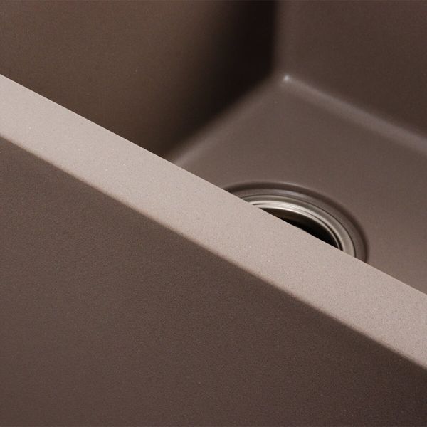 Гранітна мийка для кухні Platinum 7850 HARMONY матова Дюна 41655 фото