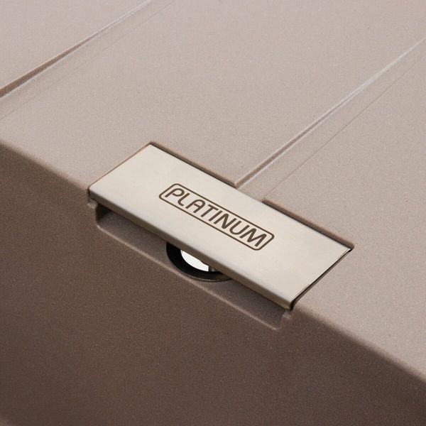 Гранітна мийка для кухні Platinum 7850 ROMA матова Дюна 38762 фото