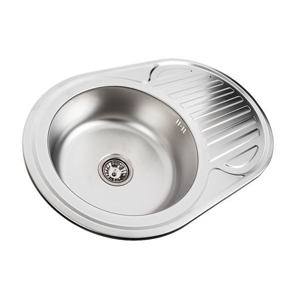 Кухонна мийка з нержавіючої сталі Platinum ДЕКОР 7750 (0,8/180 мм) 11697 фото