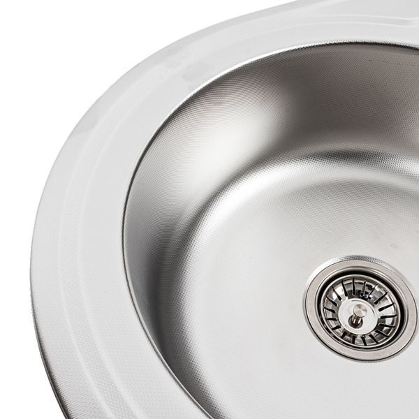 Кухонна мийка з нержавіючої сталі Platinum ДЕКОР 7750 (0,8/180 мм) 11697 фото