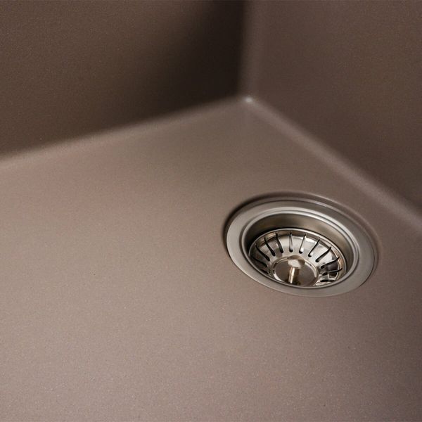 Гранітна мийка для кухні Platinum 7850 ROMA матова Дюна 38762 фото