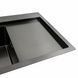 Кухонна мийка чорна PVD 78*43 L Platinum Handmade (два отвори, круглий сифон 3,0/0,8) 42230 фото 4