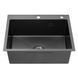 Комплект кухонної мийки Kroner KRP Schwarze 60х50HM PVD Kitchen Line Grafite SL43844 фото 4