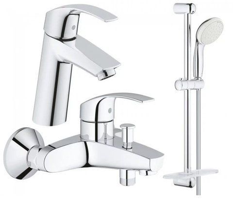 Набір змішувачів для ванни 3 в 1 Eurosmart (123246M), Grohe 123246М фото