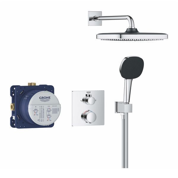 Душевая система скрытого монтажа термостатическая Grohe QuickFix Precision Grohtherm Cube 34882000 CV033298 фото