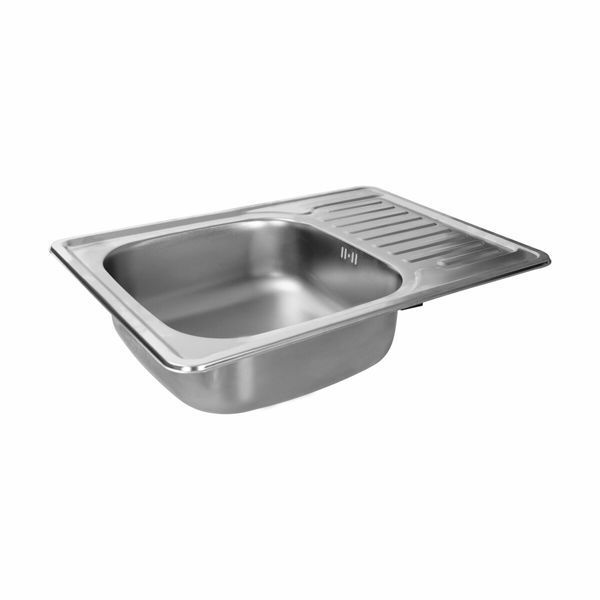 Кухонная мойка из нержавеющей стали Platinum 7050 САТИН (0,8/180 мм) 11483 фото