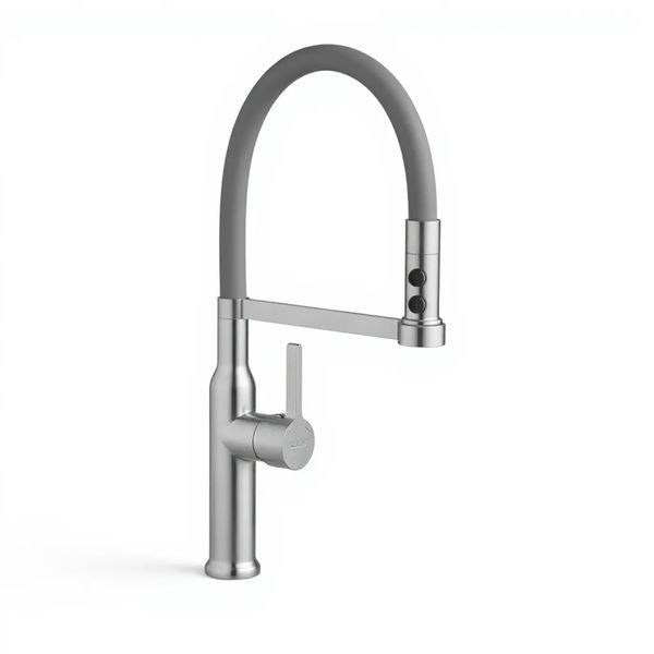 Комплект кухонної мийки Valeso 60х50HM GRA17 Kitchen Line SL73451 фото