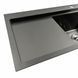 Кухонная мойка черная PVD 78*43 R Platinum Handmade (два отверстия, круглый сифон 3,0/0,8) 42231 фото 6