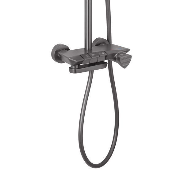 Душевая система термостатическая Kroner KRP Axis Line Thermo - GRP0636 CV036842 фото