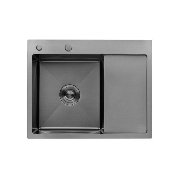 Комплект кухонной мойки KRP Schwarze - 6350LHM PVD ST4305 ST81761 фото