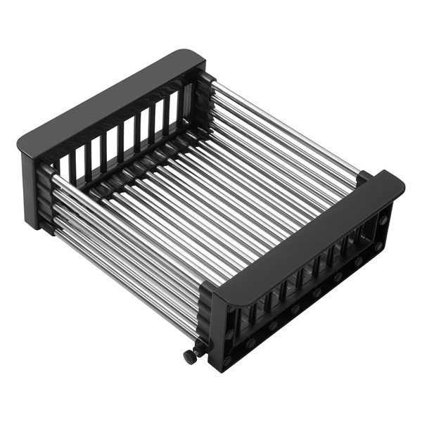 Комплект кухонной мойки Kroner KRP Schwarze 40х50HM PVD ST19 nero SL43721 фото