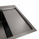 Кухонная мойка черная Platinum PVD Handmade 65*50 L(квадратный сифон 3,0/1) 37681 фото 4