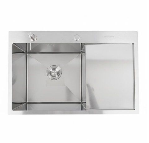 Кухонна мийка CM 78*50 L D&Eacute;COR нержавійка VALESO Handmade 51749 фото