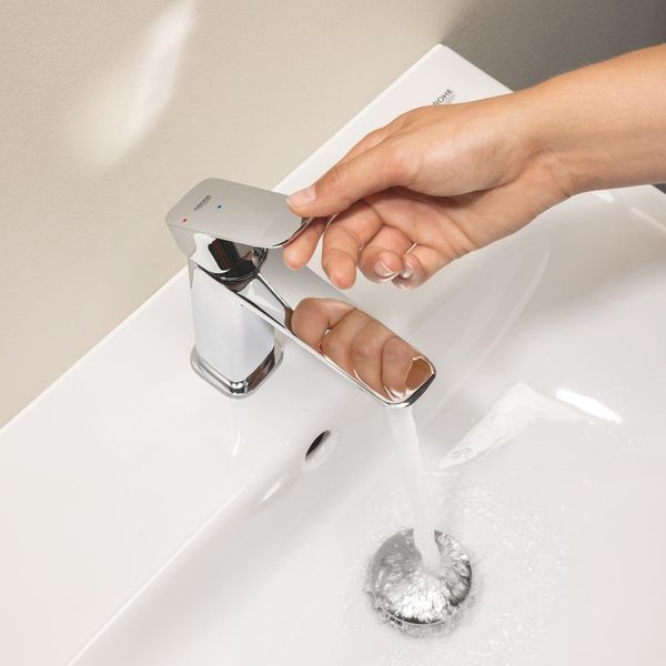 Смеситель для раковины Grohe QuickFix Dice ES S-Size 1018610000 с донным клапаном CV036203 фото