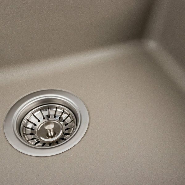 Гранітна мийка для кухні Platinum 5852 VESTA матовий Титан 40348 фото