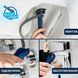 Смеситель для раковины Grohe QuickFix Dice ES S-Size 1018610000 с донным клапаном CV036203 фото 5