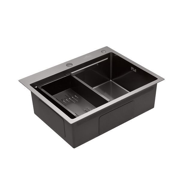Комплект кухонной мойки Kroner KKRP 6350HM PVD Ersel ST43751 фото