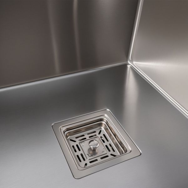 КУХОННА МИЙКА PLATINUM HANDMADE 65*50(КВАДРАТНИЙ СИФОН 3,0/1) 65*50 фото