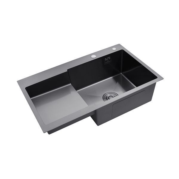 Комплект кухонной мойки KRP Schwarze - 7848RHM PVD ST4303 ST921762 фото