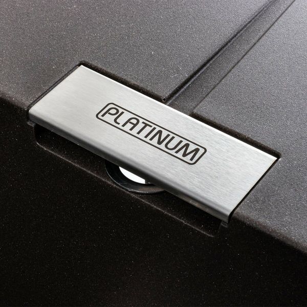 Гранітна мийка для кухні Platinum 6250 ZIRKONE матова Темна скеля 41597 фото