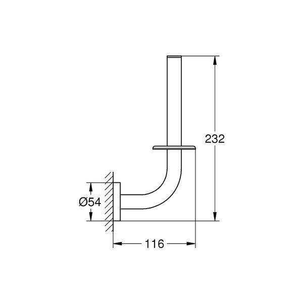 Держатель для запасного рулона бумаги Grohe QuickFix Start 41186000 CV031768 фото