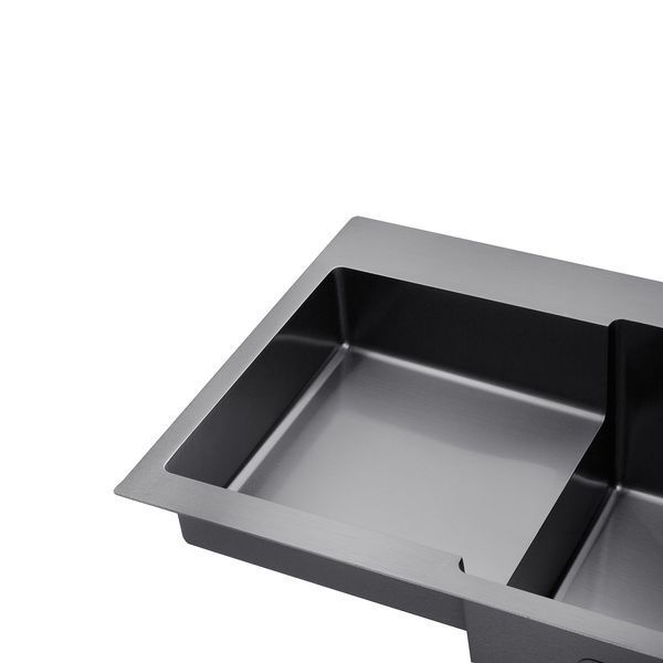 Комплект кухонной мойки KRP Schwarze - 7848RHM PVD ST4303 ST921762 фото