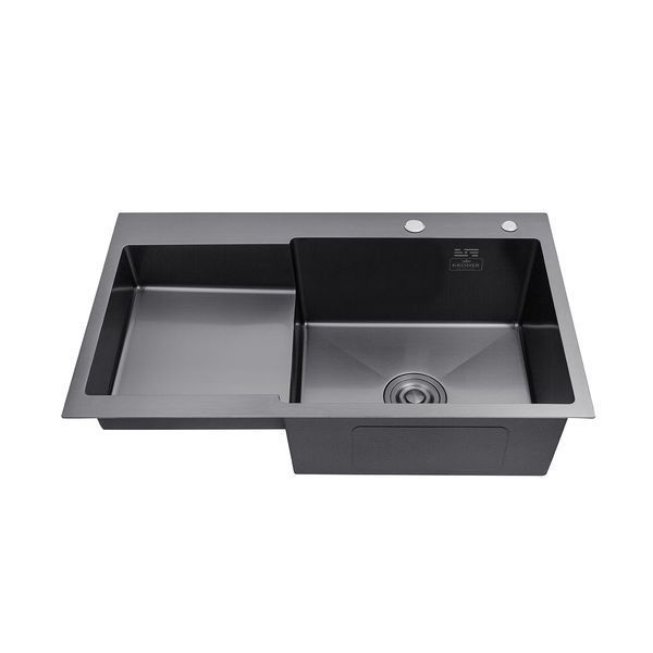 Комплект кухонной мойки KRP Schwarze - 7848RHM PVD - FlexFlow ST431357 фото