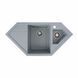 Гранітна мийка для кухні Platinum 9950 PANDORA матова Сірий металік 3685 фото 1