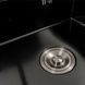 Кухонна мийка CM 50*50 прихована PVD чорна Platinum Handmade 44558 фото 6