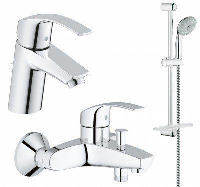 Набір змішувачів для ванни 3 в 1 Eurosmart (123238), Grohe 123238 фото