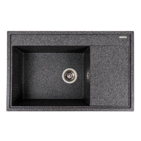 Гранітна мийка для кухні Platinum 7950 AZURIT матовий Графіт 41063 фото