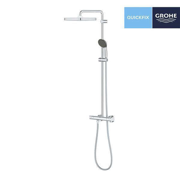 Душевая система термостатическая Grohe QuickFix Vitalio Start System 250 Cube 26696000 CV033052 фото