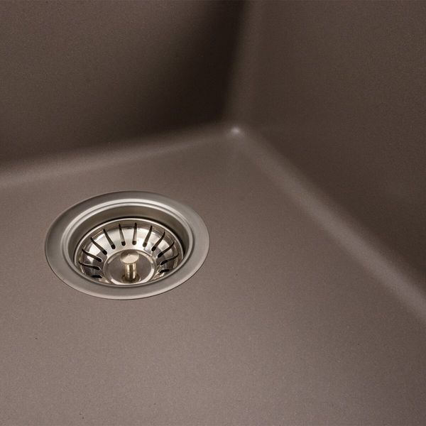 Гранітна мийка для кухні Platinum 9950 PANDORA матова Дюна 41668 фото