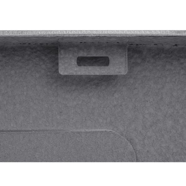 Комплект кухонної мийки Kroner KRP Schwarze 78х49LHM PVD ST07 Grafite SL44791 фото