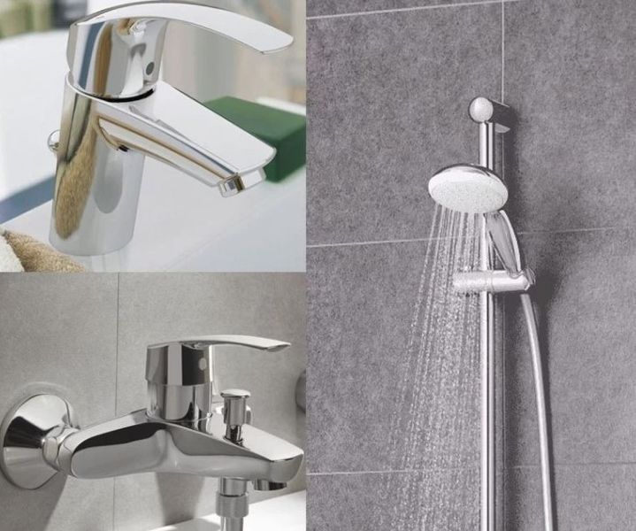 Набір змішувачів для ванни 3 в 1 Eurosmart (123238), Grohe 123238 фото