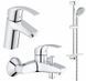 Набір змішувачів для ванни 3 в 1 Eurosmart (123238), Grohe 123238 фото 1