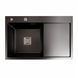 Кухонна мийка Platinum Handmade 78*50В L PVD чорна (товщина 3.0/1.0 мм) 37686 фото 1
