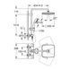Душевая система термостатическая Grohe QuickFix Vitalio Start System 250 Cube 26696000 CV033052 фото 2