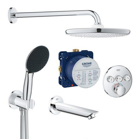 Душова система прихованого монтажу термостатична Grohe QuickFix SmartControl UA202802R3 CV033607 фото