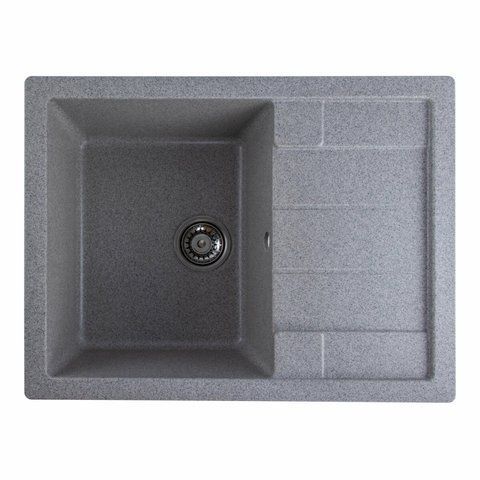 Гранітна мийка для кухні Platinum 6550 INTENSO матова Сіра 3494 фото