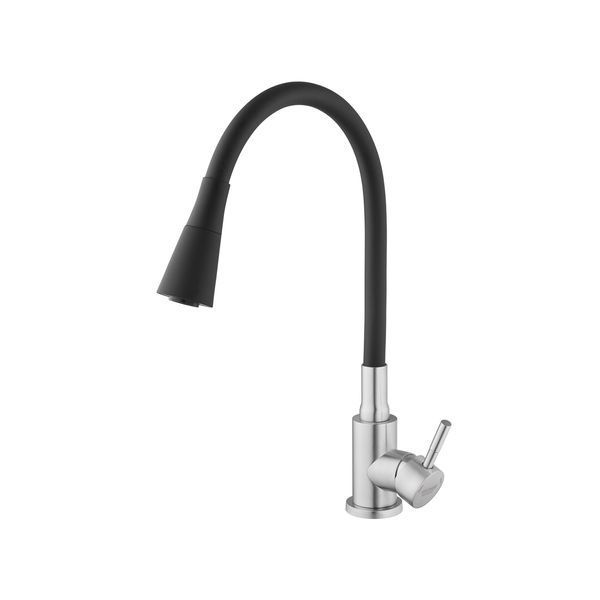 Змішувач для кухні Kroner KRP Edelstahl Klassisch - ESG031BLK CV035371 фото
