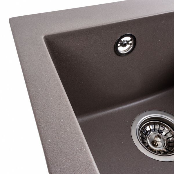 Гранітна мийка для кухні Platinum 4150 SOKIL матова Дюна 41611 фото