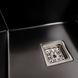 Мийка PVD Black Platinum Handmade 78*50B R (два отвори, квадратний сифон, 3.0/1.0 мм) 37687 фото 4