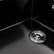 Кухонна мийка скляна CM 78*50 PVD Platinum Handmade чорна 44567 фото 3