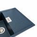 Гранітна мийка для кухні Platinum 8650 DIAMOND матова (антрацит) 39815 фото 2