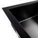 Кухонна мийка скляна CM 78*50 PVD Platinum Handmade чорна 44567 фото 2
