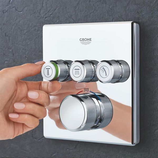 Душова система прихованого монтажу термостатична Grohe QuickFix SmartControl UA202802C3 CV033609 фото