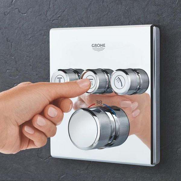 Душова система прихованого монтажу термостатична Grohe QuickFix SmartControl UA202802C3 CV033609 фото