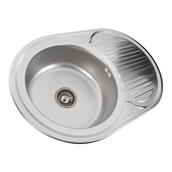 Кухонная мойка из нержавеющей стали Platinum 7750 САТИН (0.6/170 мм) 11561 фото